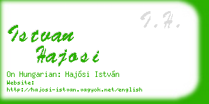 istvan hajosi business card